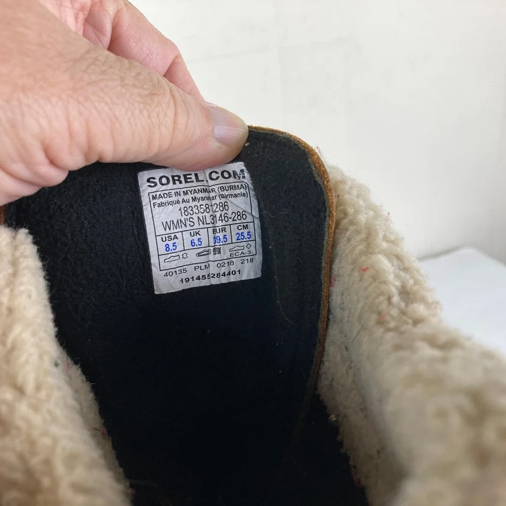 Sorel Out N About Plus Tall Women 8.5 Waterproof Leather Snow Boots Gorpcore‎